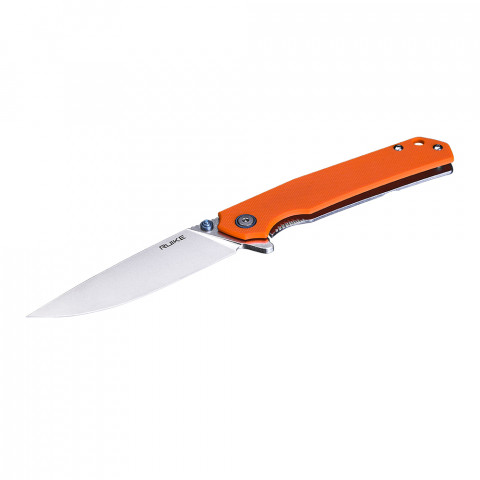 Ніж складаний туристичний Ruike P801-J, (8.6 см) 14C28N / G10 помаранчевий