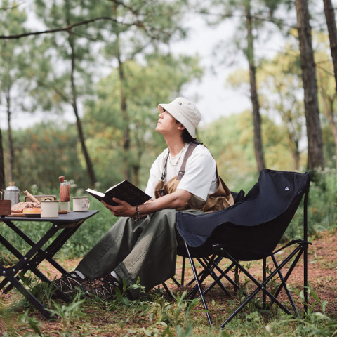 Стілець складаний Naturehike Stellaluna T01 CNH23JU13002, L, чорний