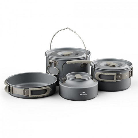 Сковорідка зі складаною ручкою Naturehike CNK2450CF010, 17,5 см, алюміній