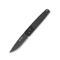Ніж складаний туристичний Ganzo G721В (8.5 см) 440C / G10 чорний, чорний клинок