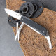 Багатофункціональний ніж Ruike Trekker LD51-B, (8.5 см) 12C27 / G10 чорний, 23 інстр.