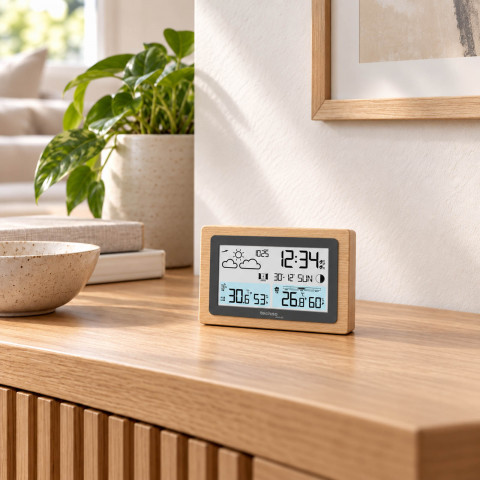 Метеостанція Technoline WS6785 Graphite/Wooden Frame (WS6785)