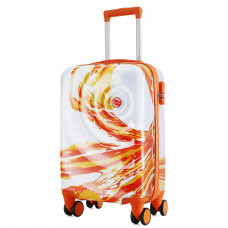 Валіза Semi Line 20 (S) White/Orange Print (T5655-1)