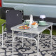 Стіл Bo&Camp Premium 90x60 cm Grey (1404402)