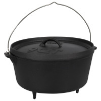 Казан з кришкою Bo-Camp Dutch Oven Cast Iron 31 cm / 7.1 L Black (2122415)