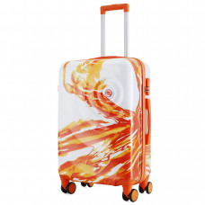 Валіза Semi Line 24 (M) White/Orange Print (T5655-2)