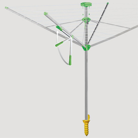 Сушарка для білизни вулична Juwel NovaPlus 600 Lift Green (30091)
