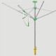Сушарка для білизни вулична Juwel NovaPlus 600 Lift Green (30091)