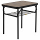 Стіл Bo&Camp Garland 60x45 cm Black/Wood look (1404195)