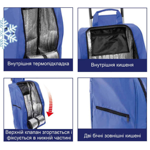 Сумка-візок Casa Si Partner Blue (CS93076Y06B) Discounted