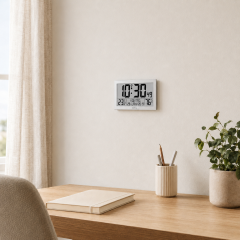 Годинник настінний Technoline WS8016 Silver (WS8016)