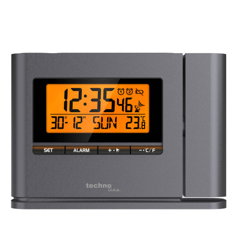 Годинник проекційний Technoline WT519 Anthracite (WT519)