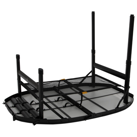 Стіл Bo&Camp Woodbine Oval 100x70 cm Black/Wood look (1404185)