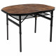 Стіл Bo&Camp Woodbine Oval 100x70 cm Black/Wood look (1404185)