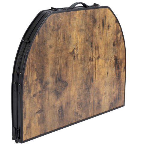 Стіл Bo&Camp Melrose Oval 120x80 cm Black/Wood look (1404220)