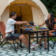 Стіл Bo&Camp Melrose Oval 120x80 cm Black/Wood look (1404220)