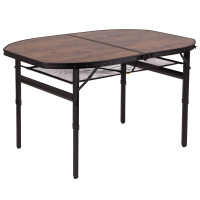 Стіл Bo&Camp Melrose Oval 120x80 cm Black/Wood look (1404220)