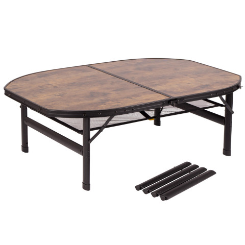 Стіл Bo&Camp Melrose Oval 120x80 cm Black/Wood look (1404220)
