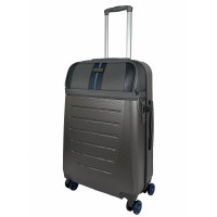 Валіза Semi Line 24 (M) Dark Brown/Blue Line (T5736-2)