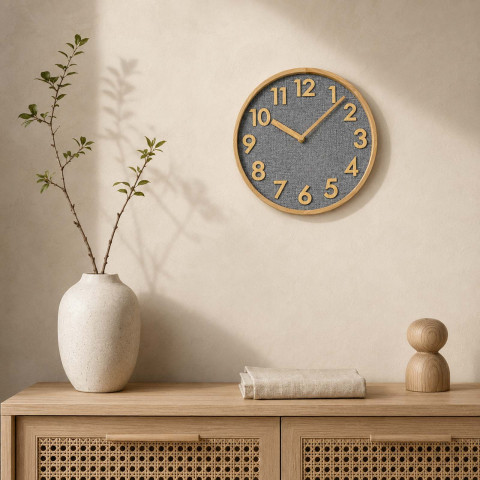 Годинник настінний Technoline WT7235 Grey/Brown (WT7235)