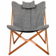 Крісло розкладне Bo&Camp Bloomsbury L Grey (1200370)