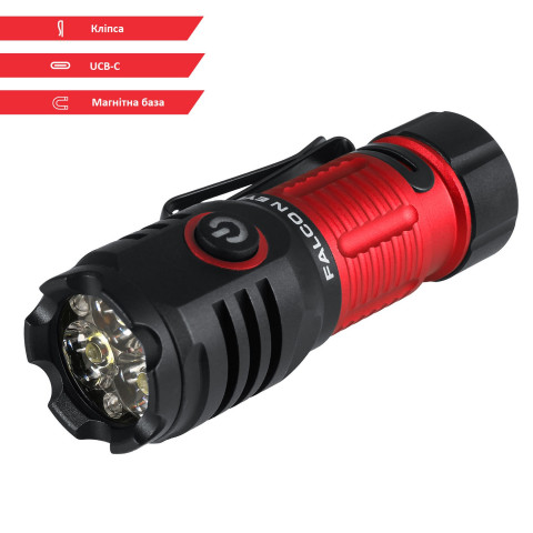 Ліхтар Falcon Eye Omega 1K (1000 Lm) Magnetic Rechargeable Type-C (FHH0141)