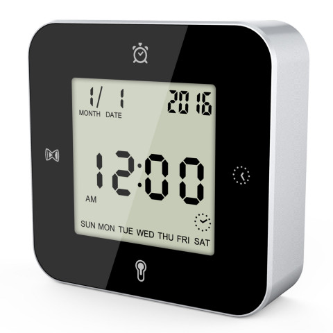 Годинник настільний Technoline WT344 Black/Silver (WT344)