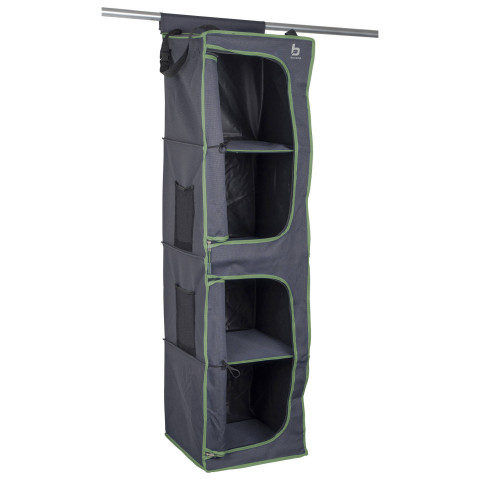 Шафа-органайзер підвісна складана Bo-Camp 4 Compartments 2 Doors Anthracite (1709380)