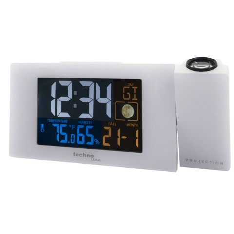 Годинник проекційний Technoline WT537 White (WT537)