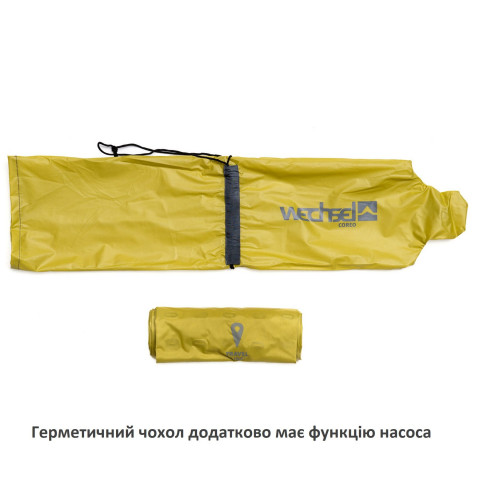 Килимок надувний Wechsel Coreo Double&Tube TL Lemon/Grey (233122)