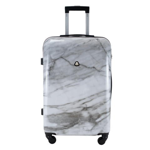 Валіза Semi Line 24 (M) White Marble (T5731-2)
