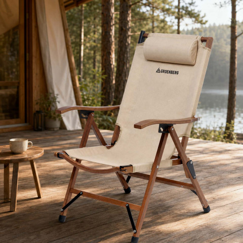 Крісло розкладне Groenberg Skogen Bamboo (264003)