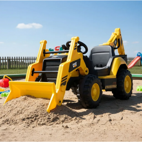 Акумуляторний екскаватор CAT BACKHOE YELLOW