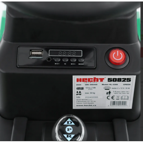 Дитячий акумуляторний трактор HECHT 50825 GREEN