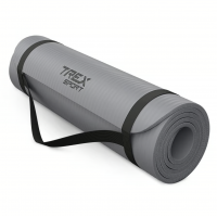 Коврик для йоги Trex Sport TX-018NGM NBR 1см 180х60 сірий