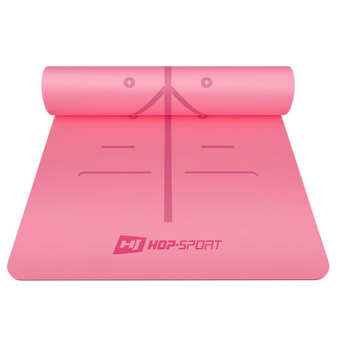 Йога-мат Hop-Sport PU 0,5см 183 x 68см HS-P005GM рожевий