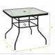 Садовий стіл Costway Jupiter скляний