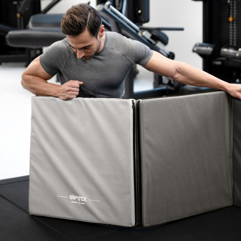 Мат гімнастичний твердий Gymtek 5см сірий
