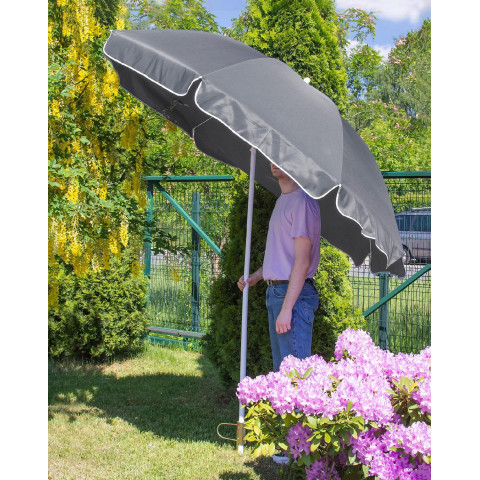 Парасолька садова Jumi Garden 240см сірий