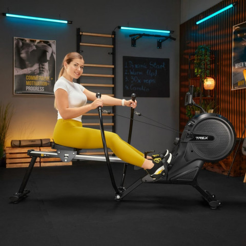 Гребний тренажер Trex Sport APRON TX-880RM аеромагнітний чорний