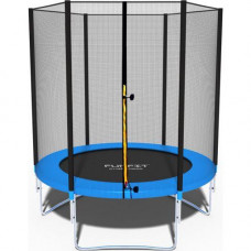 Батут Funfit 6ft (183см) синій з зовнішньою сіткою