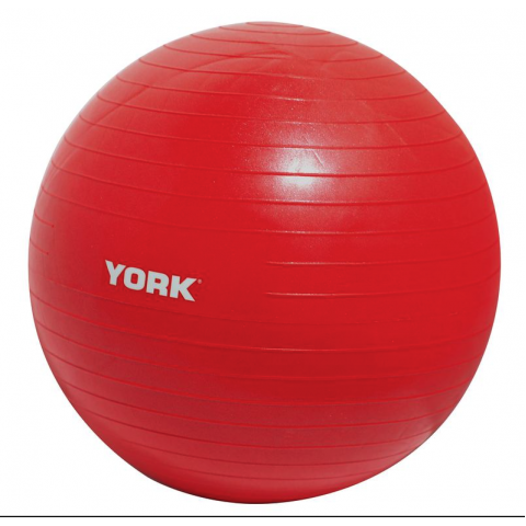 Фітбол York Fitness 55см червоний + насос