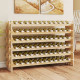 Стелаж винний Costway Modular Wine дерев'яний на 72 пляшки