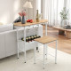 Комплект меблів Costway Oslo Counter Set барний стіл зі стільцями лофт білий бук