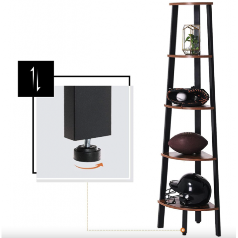 Етажерка Leobert Wooden New кутова в стилі Loft