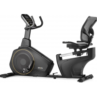 Горизонтальний велотренажер Gymtek XBR6000 електромагнітний золотистий