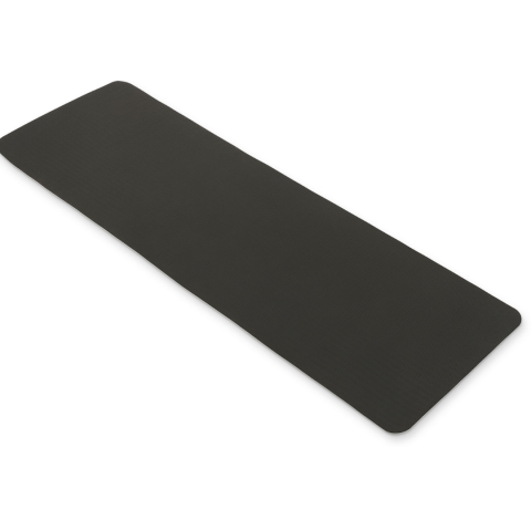 Килимок (мат) для фітнесу та йоги Gymtek Premium TPE 0,6см сіро-чорний