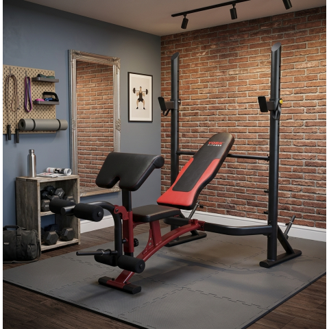 Лавка для жиму York Fitness Delta Pro 2000 з стійкою для штанги та партою Скотта
