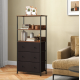 Стелаж Costway Skiff із текстильними ящиками в стилі Loft