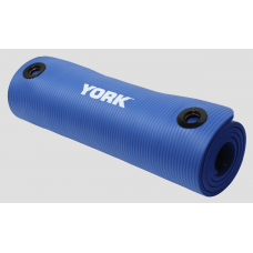 Мат для фітнесу з отворами York Fitness NBR 1см синій